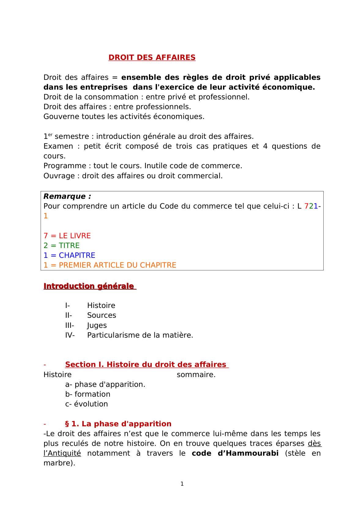 Couverture de Droit des affaires